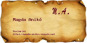 Magda Anikó névjegykártya