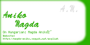 aniko magda business card